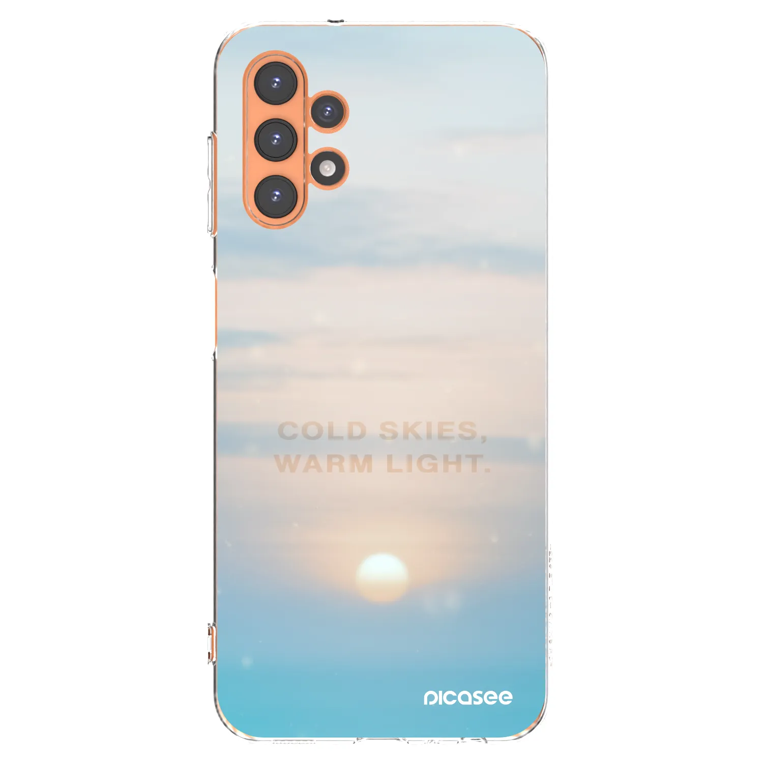 Picasee silikonowe przeźroczyste etui na Samsung Galaxy A13 5G - COLD SKIES