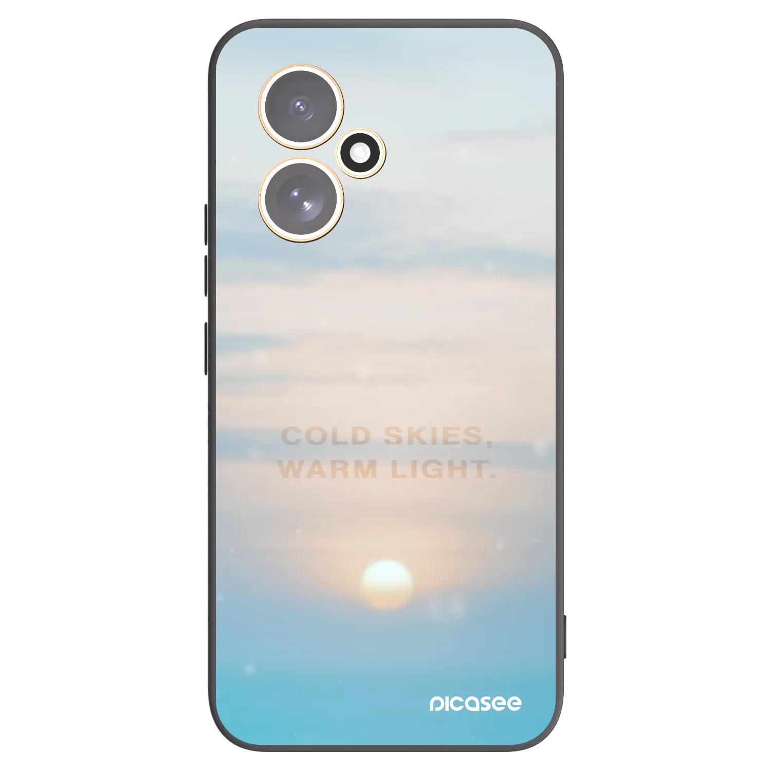 Picasee silikonowe czarne etui na Honor 400 5G - COLD SKIES