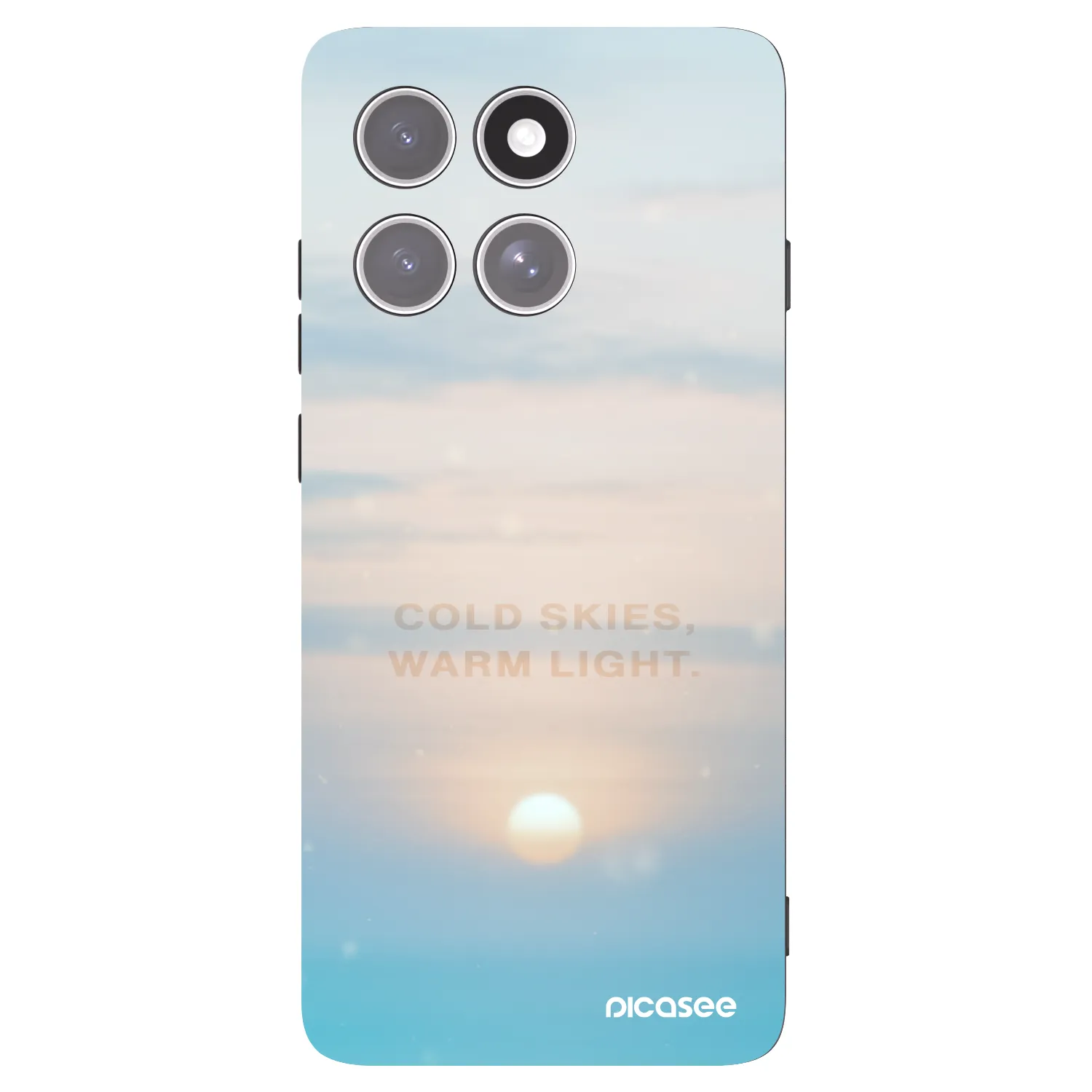 Picasee silikonowe czarne etui na Motorola Edge 60 Pro - COLD SKIES