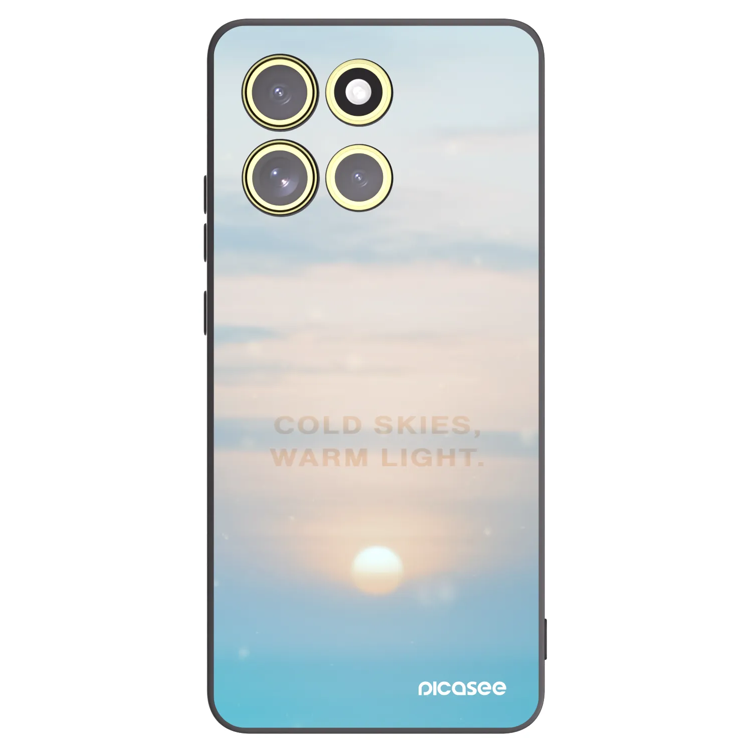 Picasee silikonowe czarne etui na Motorola Moto G86 5G - COLD SKIES