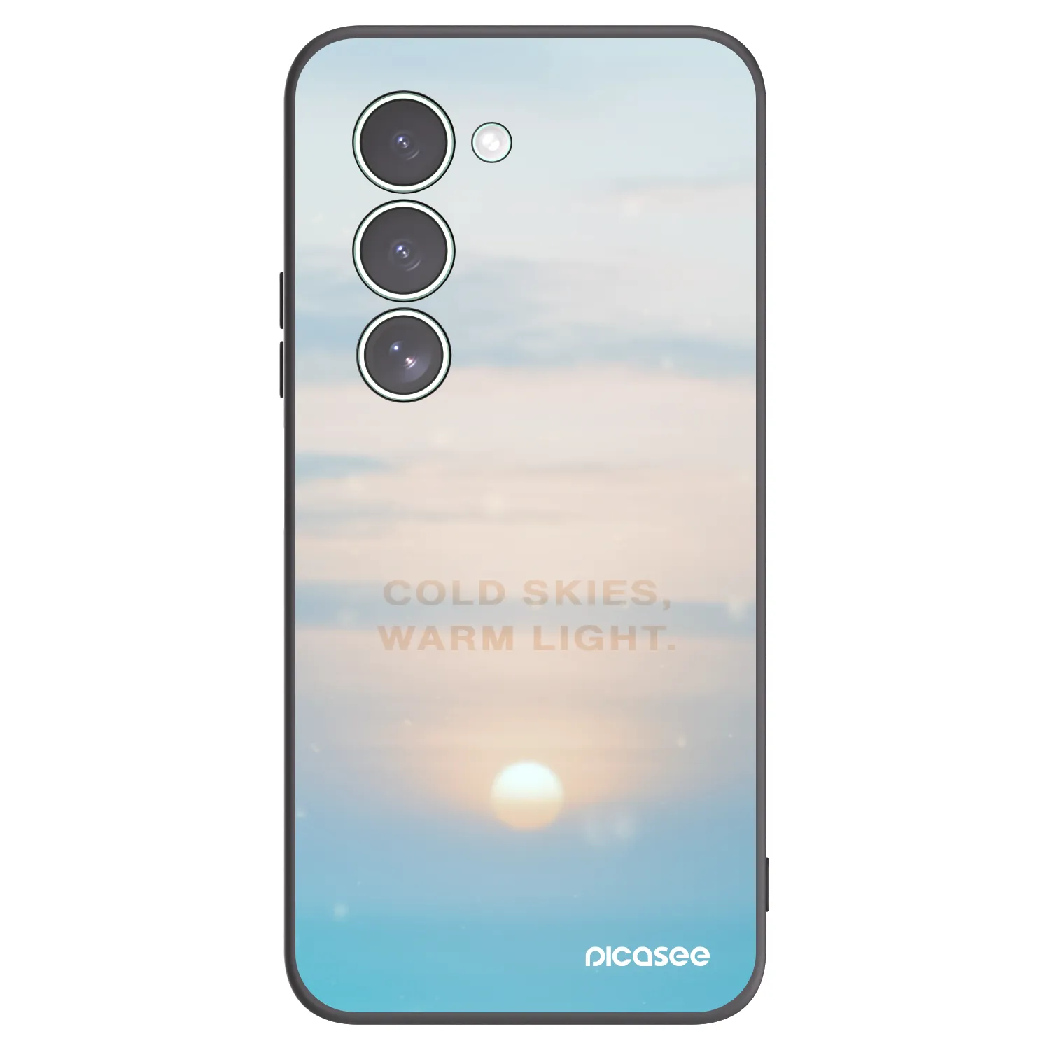 Picasee silikonowe czarne etui na Xiaomi Redmi 15 5G - COLD SKIES