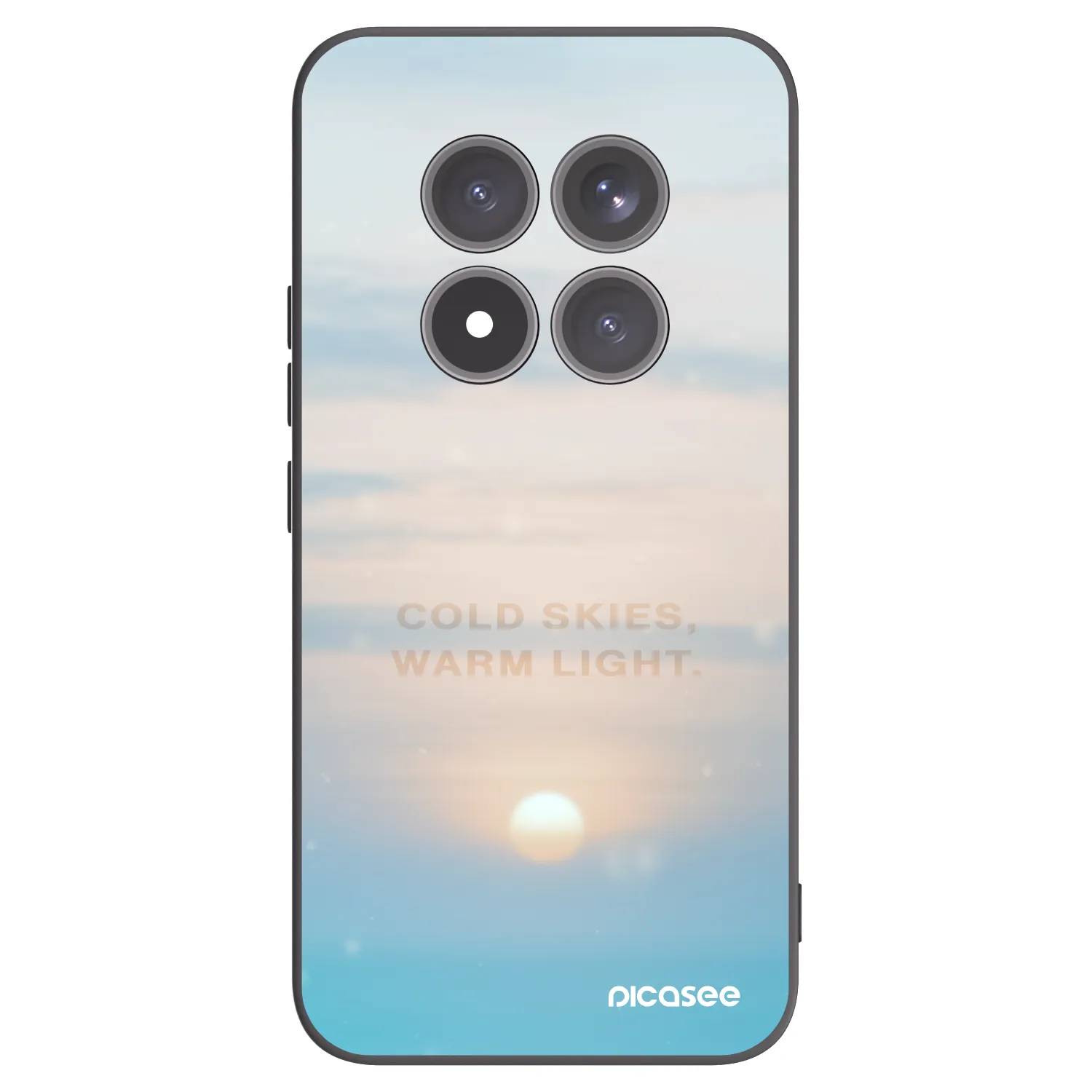 Picasee silikonowe czarne etui na Xiaomi Redmi Note 15 Pro+ - COLD SKIES