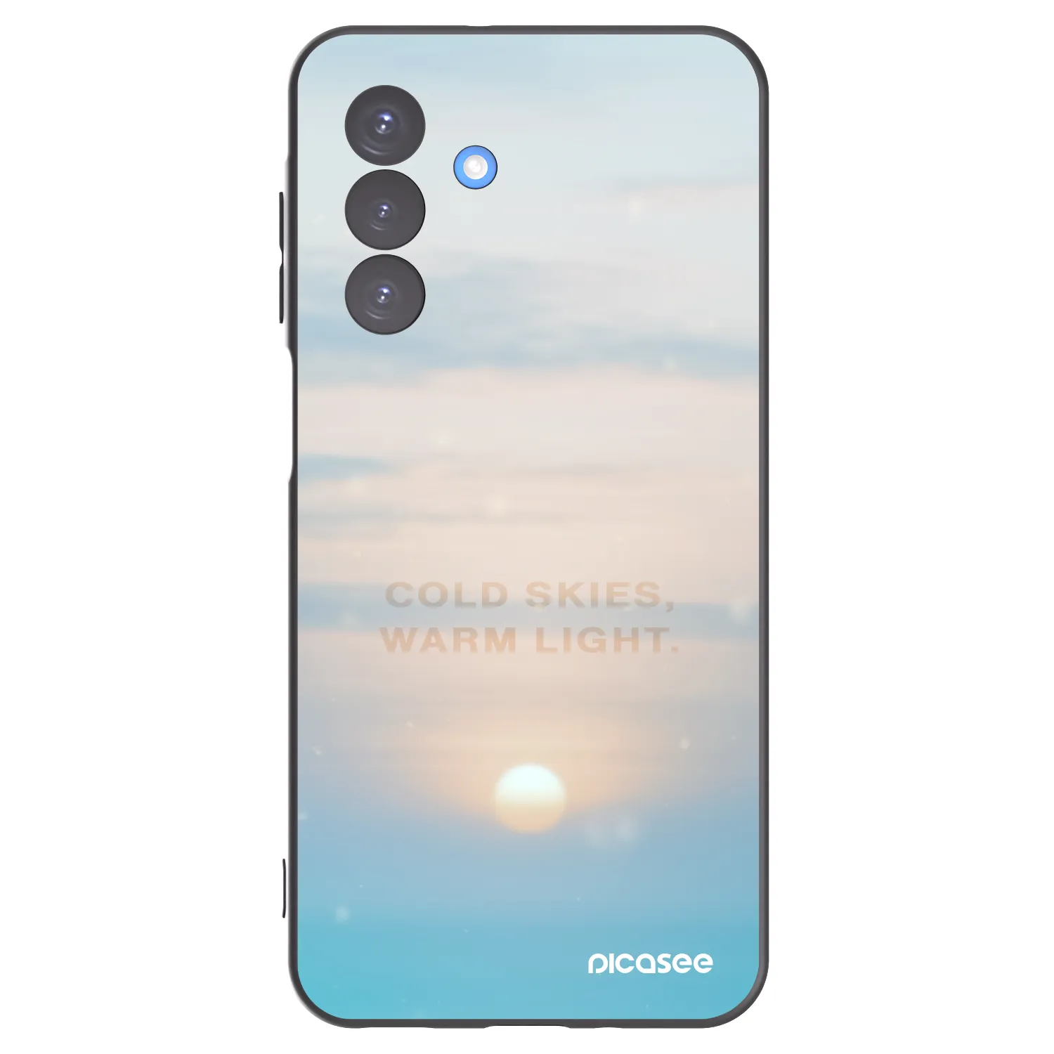 Picasee silikonowe czarne etui na Samsung Galaxy A17 5G - COLD SKIES