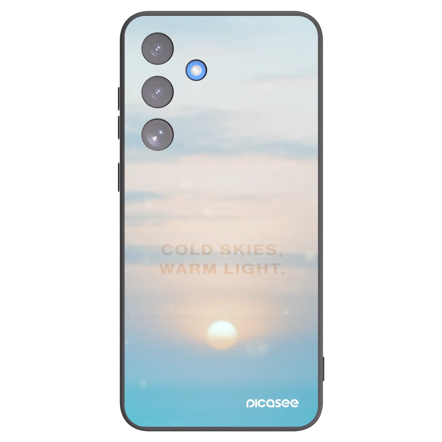 Picasee silikonowe czarne etui na Samsung Galaxy S25 FE 5G - COLD SKIES
