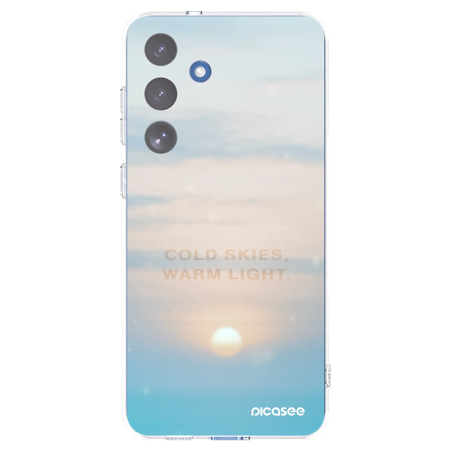 Picasee silikonowe przeźroczyste etui na Samsung Galaxy S25 FE 5G - COLD SKIES