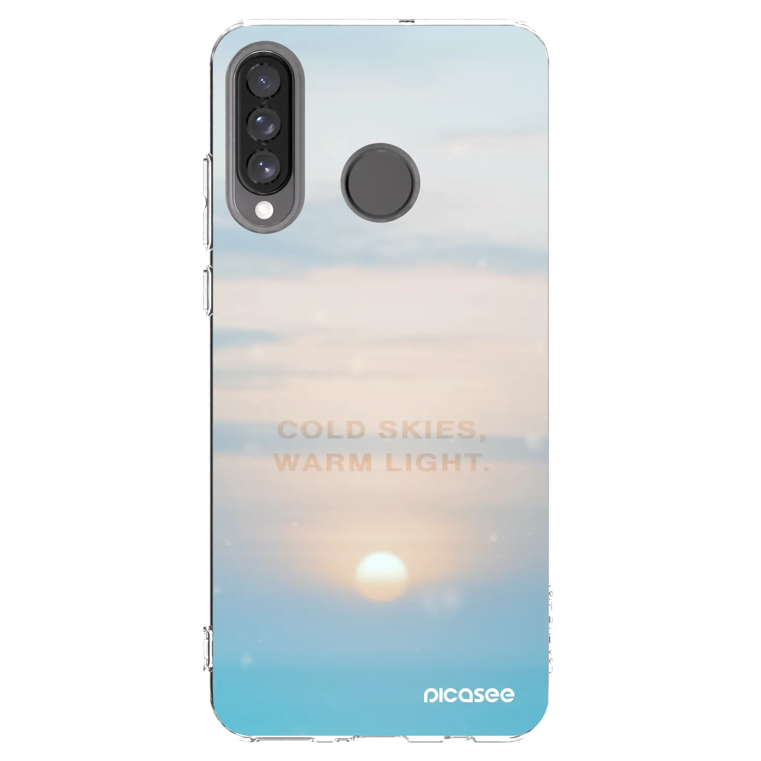 Picasee silikonowe przeźroczyste etui na Huawei P30 Lite - COLD SKIES