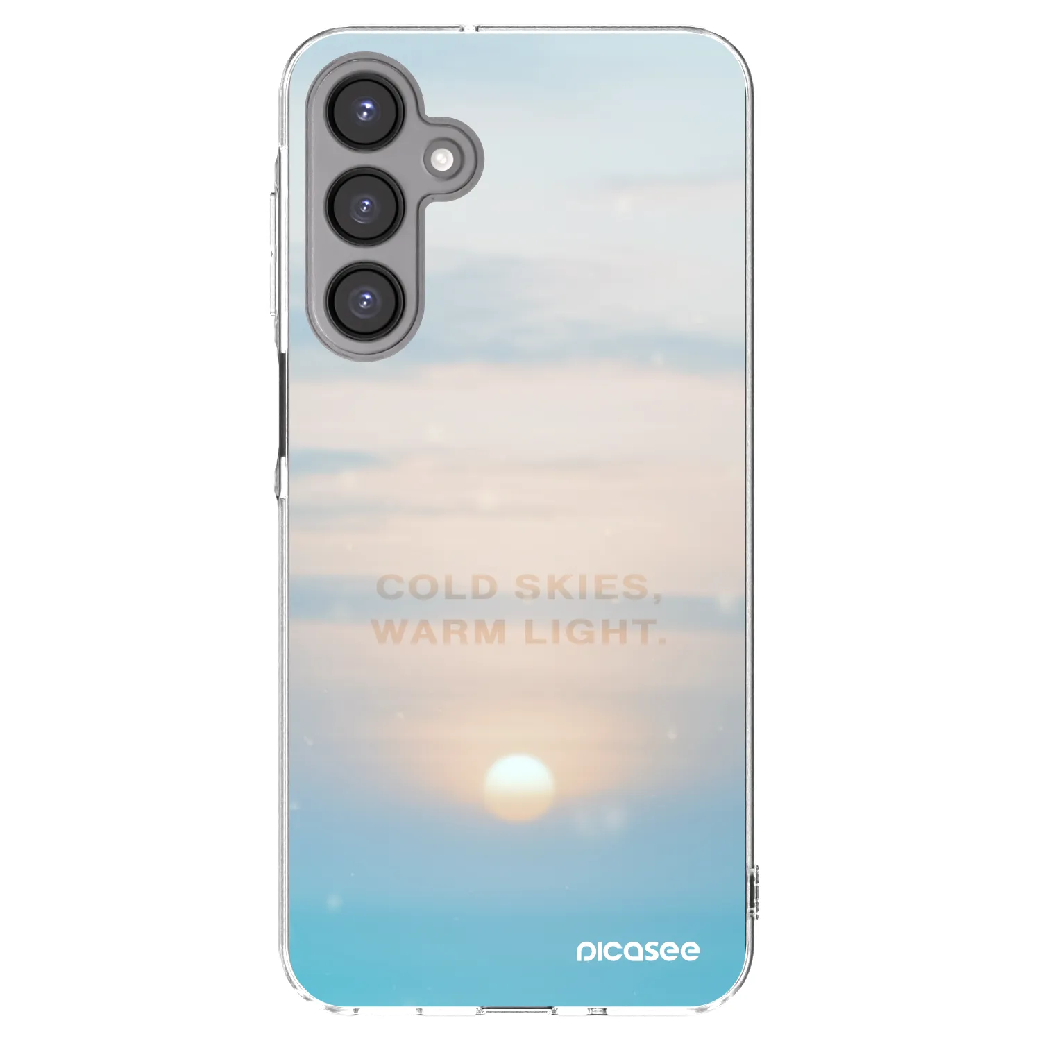 Picasee silikonowe przeźroczyste etui na Samsung Galaxy A16 4G - COLD SKIES