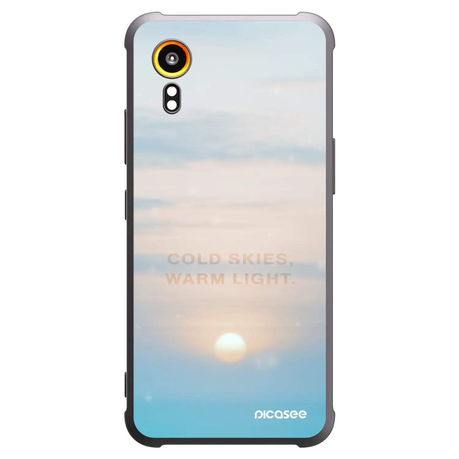 Picasee silikonowe czarne etui na Samsung Galaxy Xcover 7 - COLD SKIES