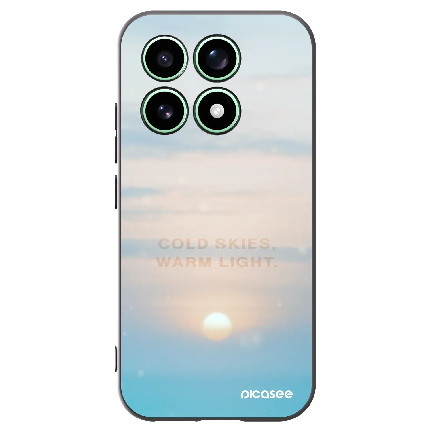 Picasee silikonowe czarne etui na Xiaomi 17 - COLD SKIES