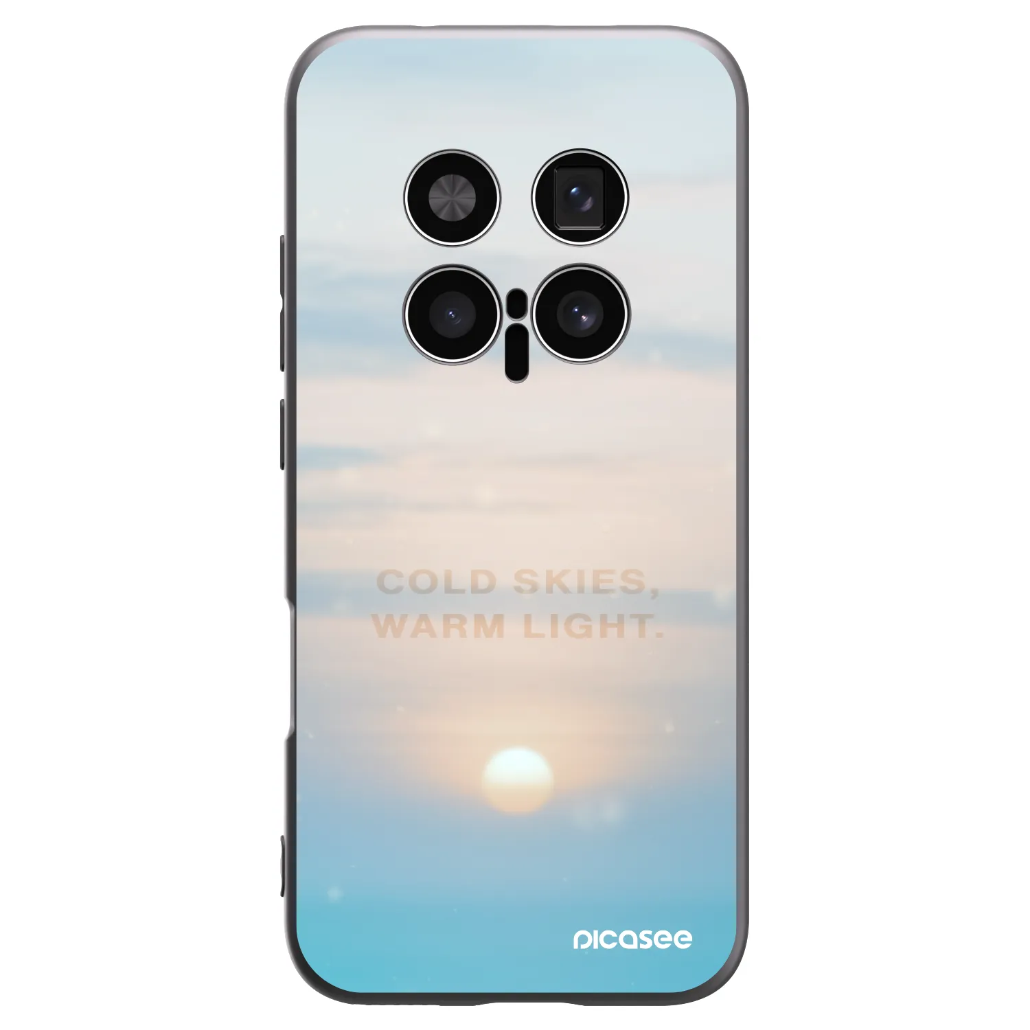 Picasee silikonowe czarne etui na Honor Magic8 Pro 5G - COLD SKIES