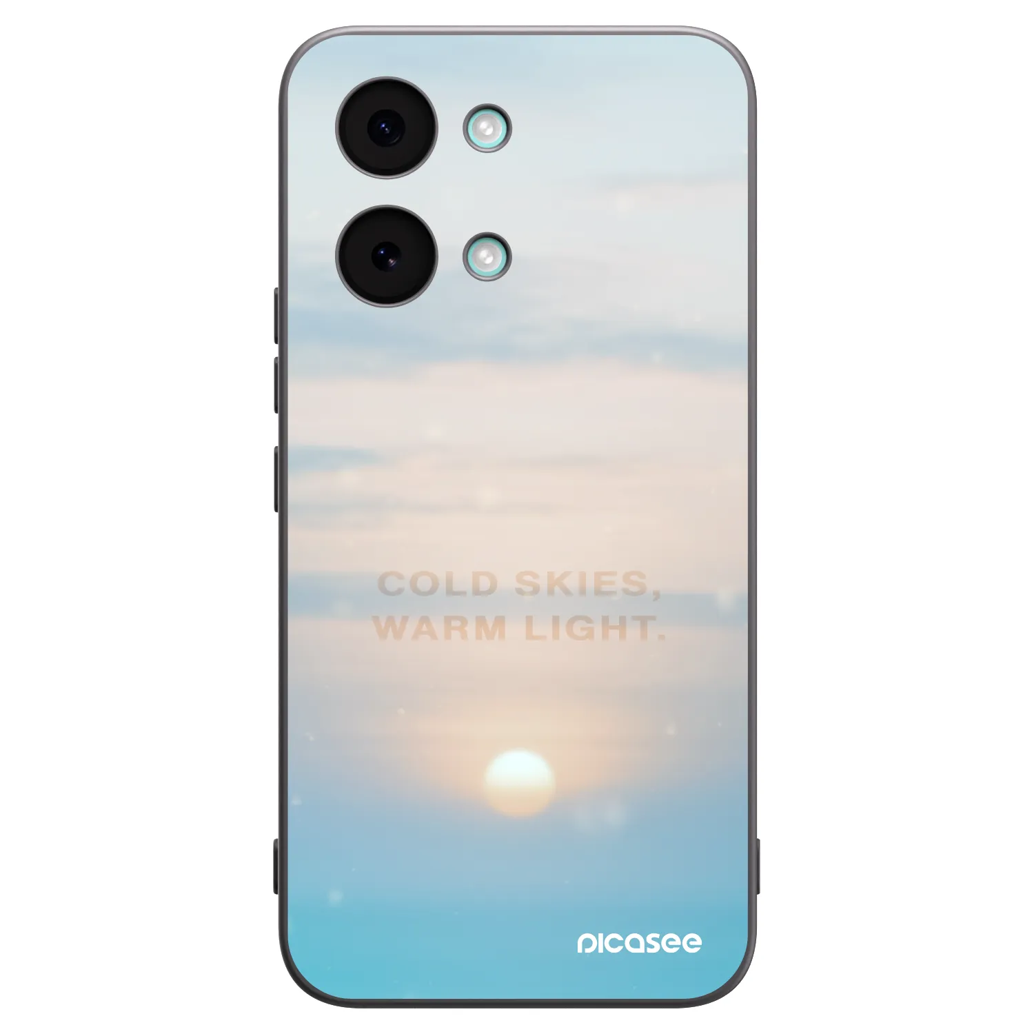 Picasee silikonowe czarne etui na Xiaomi Poco X8 Pro Max - COLD SKIES