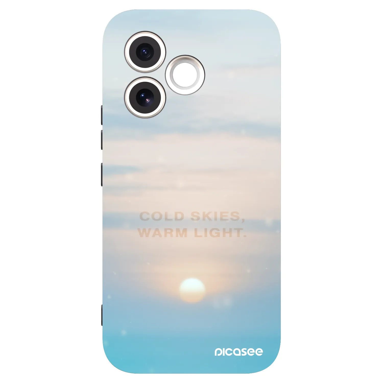 Picasee silikonowe czarne etui na Honor 600 Lite - COLD SKIES