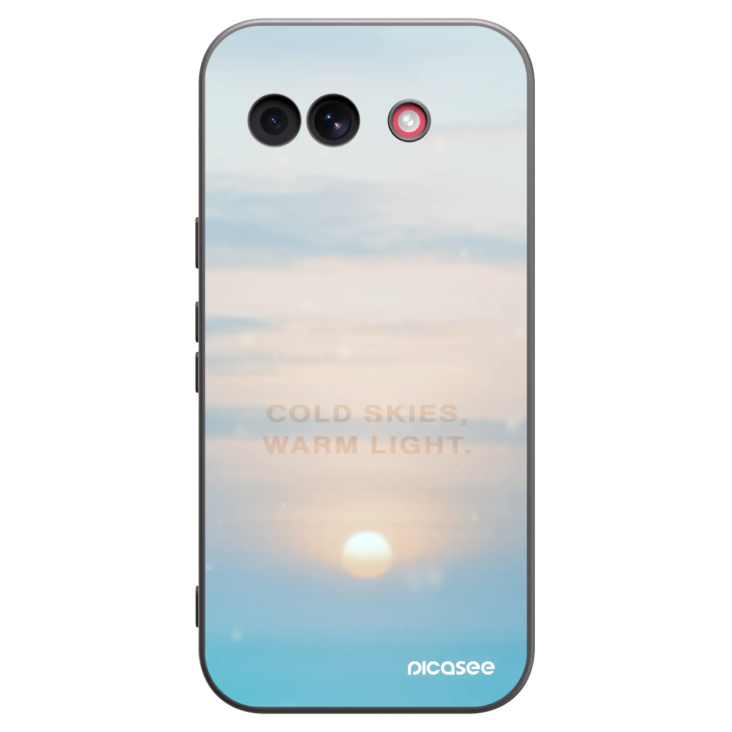 Picasee silikonowe czarne etui na Google Pixel 10a - COLD SKIES