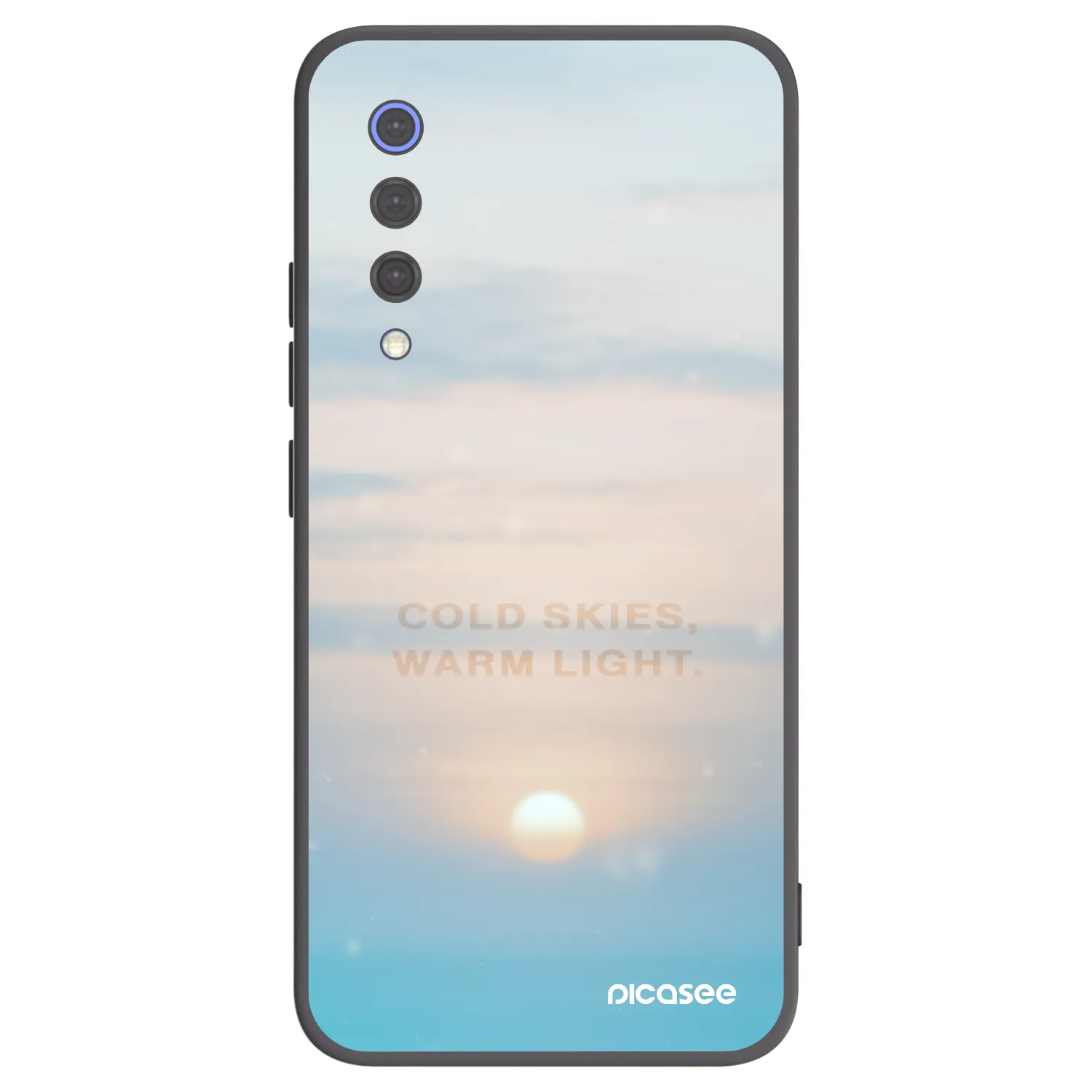 Picasee silikonowe czarne etui na Xiaomi Mi 9 SE - COLD SKIES