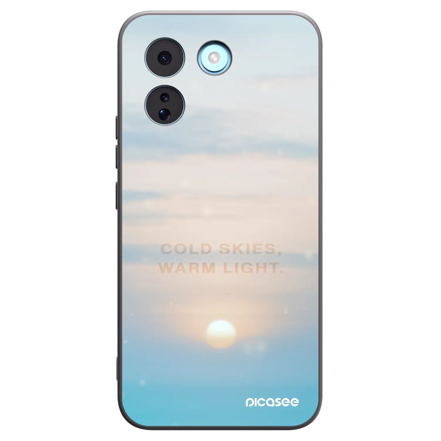 Picasee silikonowe czarne etui na Xiaomi Redmi Note 17 Pro MAX 5G - COLD SKIES