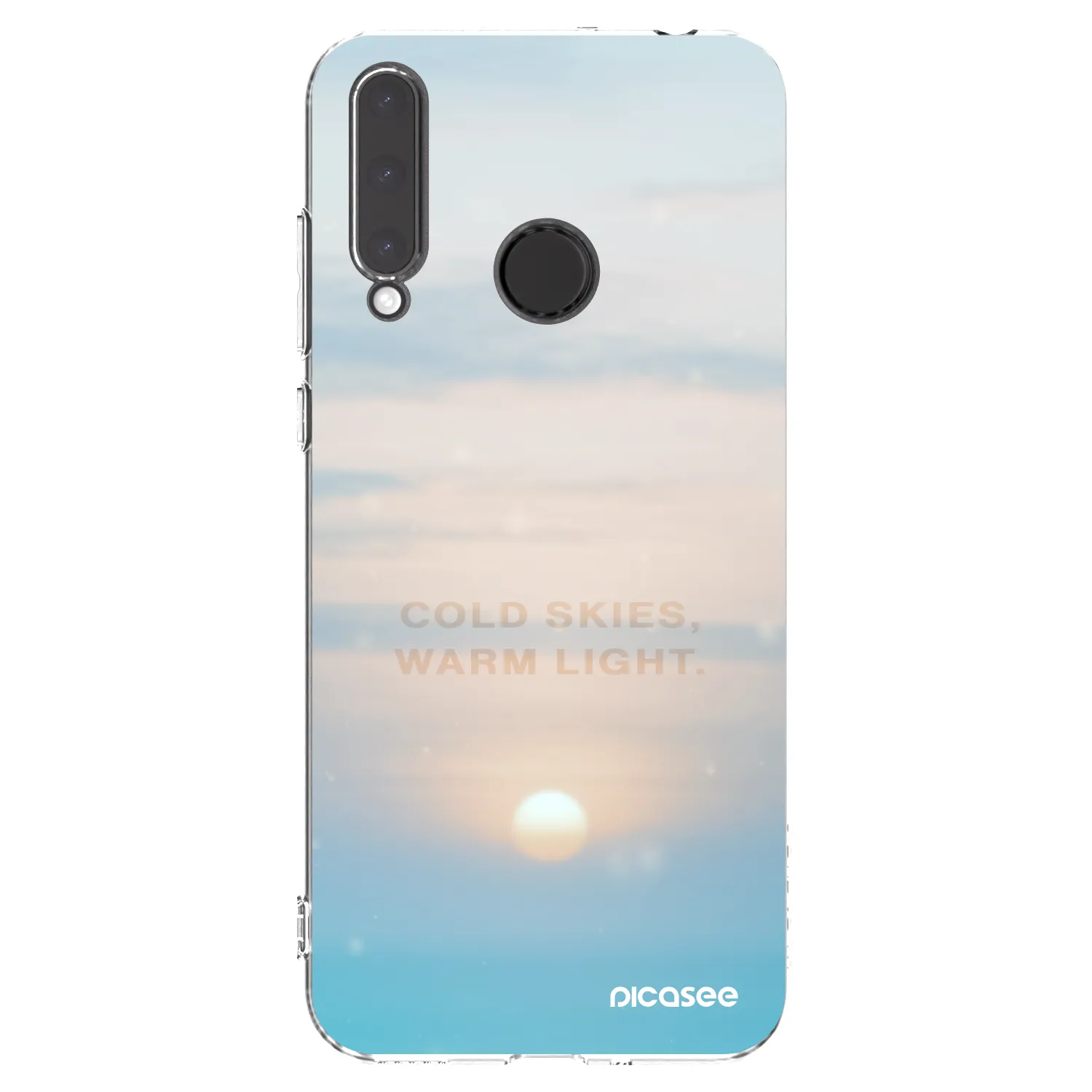 Picasee silikonowe przeźroczyste etui na Honor 20 Lite - COLD SKIES