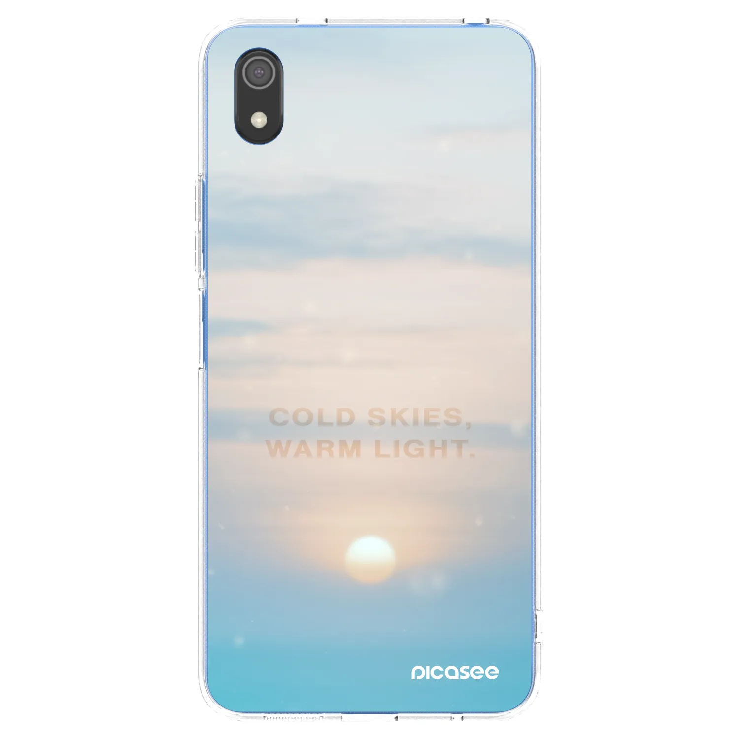 Picasee silikonowe przeźroczyste etui na Xiaomi Redmi 7A - COLD SKIES
