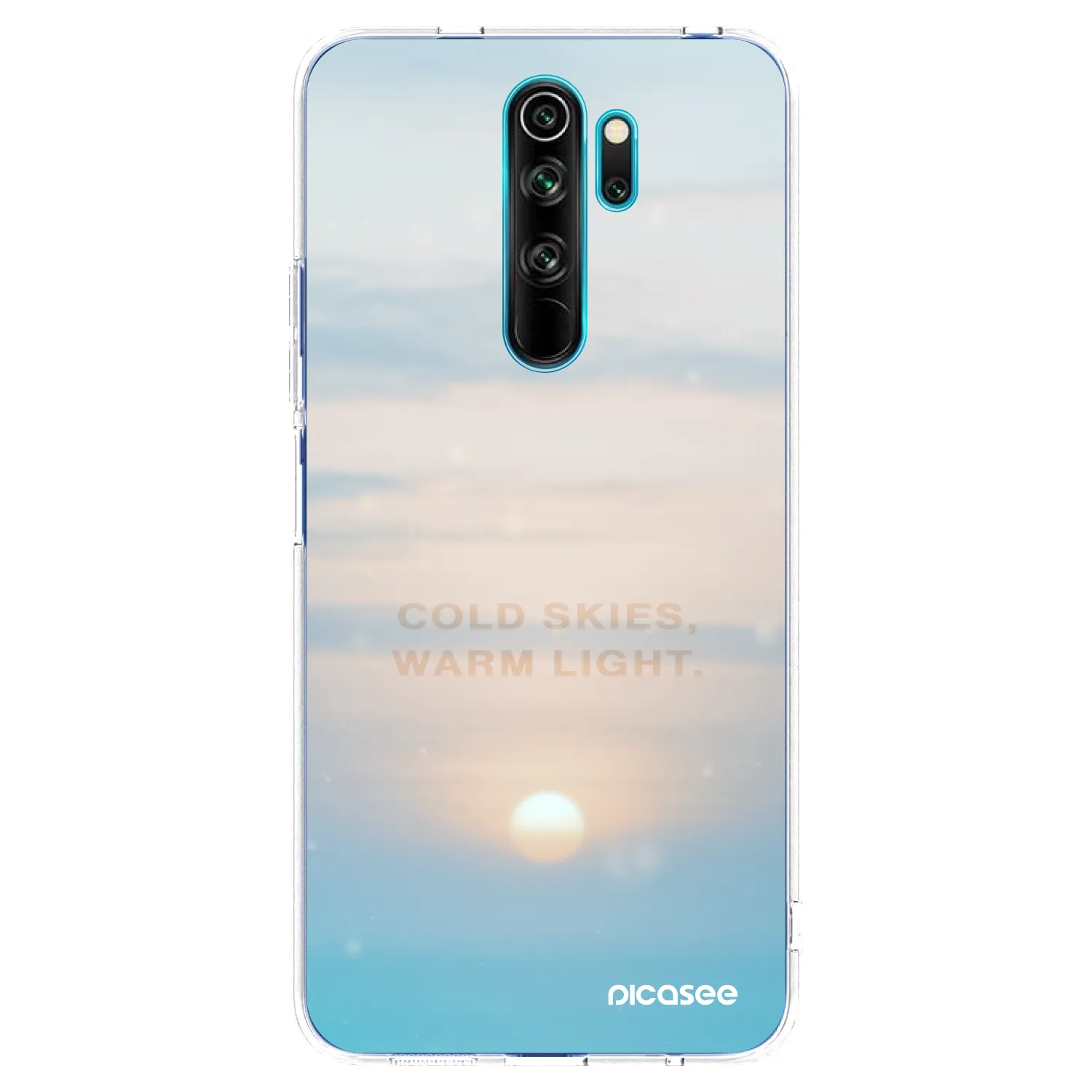 Picasee silikonowe przeźroczyste etui na Xiaomi Redmi Note 8 Pro - COLD SKIES