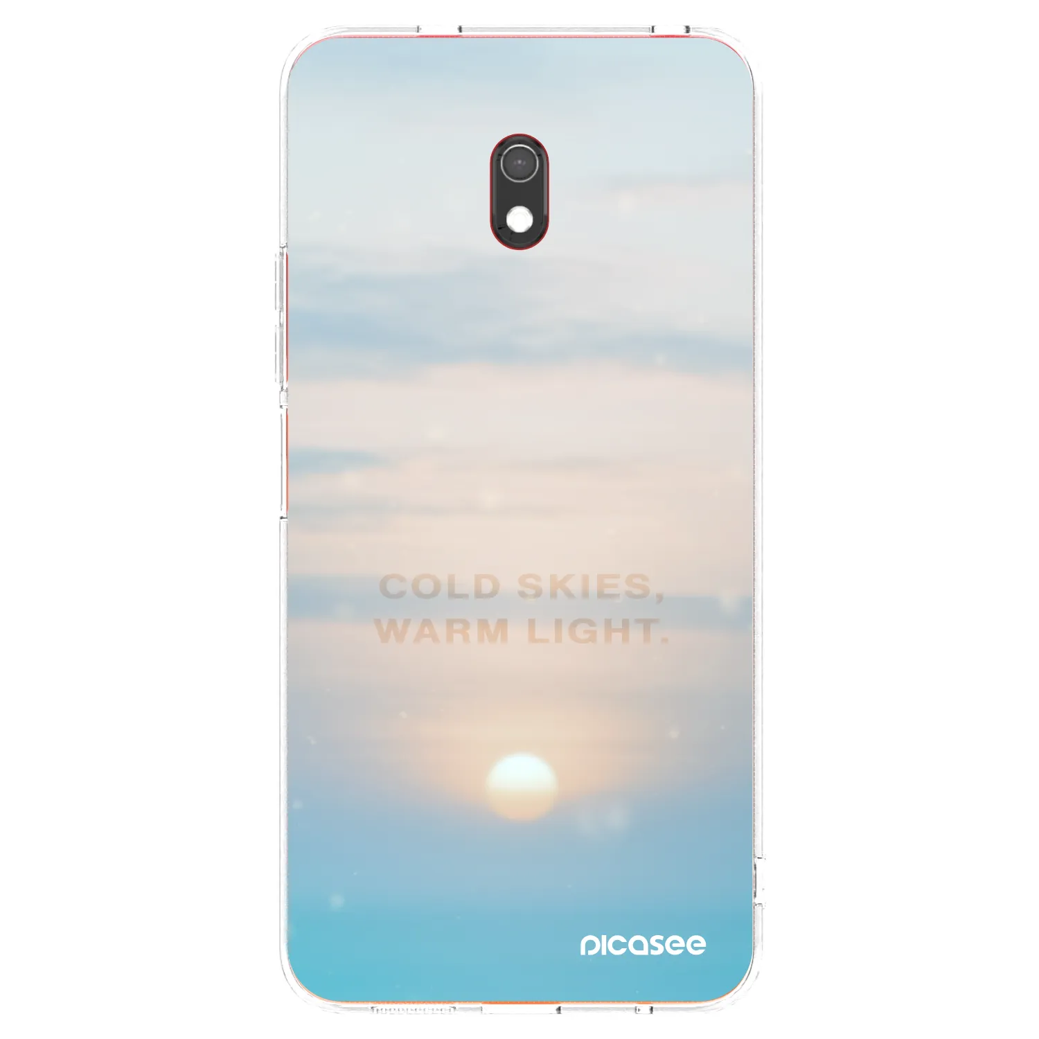 Picasee silikonowe przeźroczyste etui na Xiaomi Redmi 8A - COLD SKIES