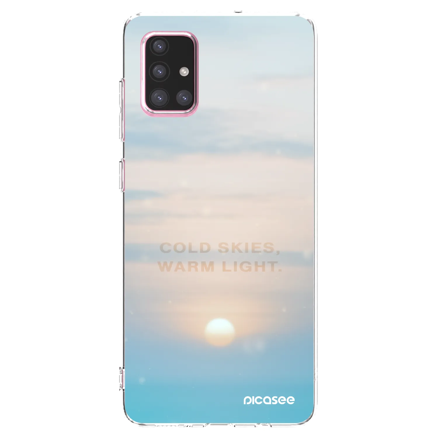 Picasee silikonowe przeźroczyste etui na Samsung Galaxy A71 A715F - COLD SKIES