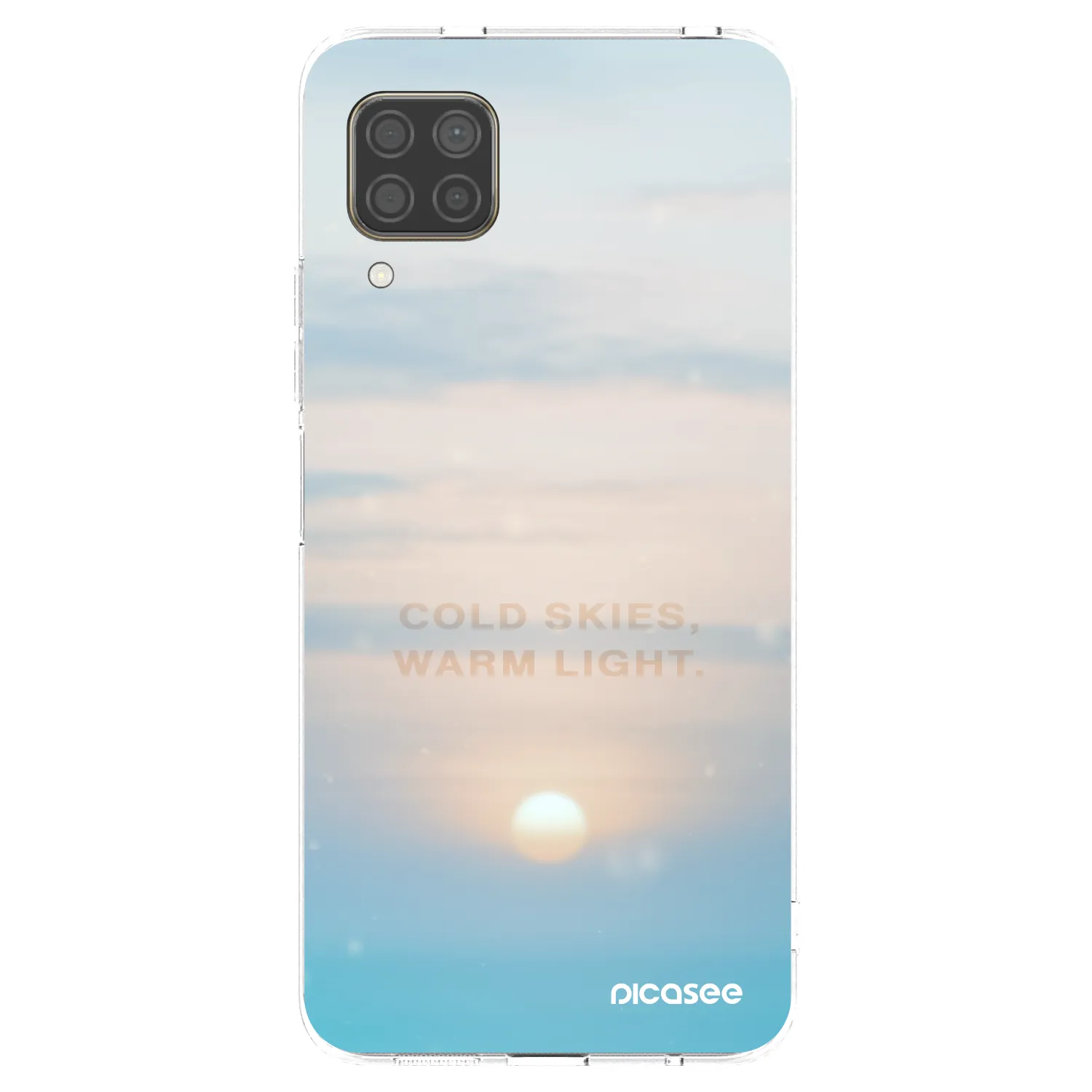 Picasee silikonowe przeźroczyste etui na Huawei P40 Lite - COLD SKIES