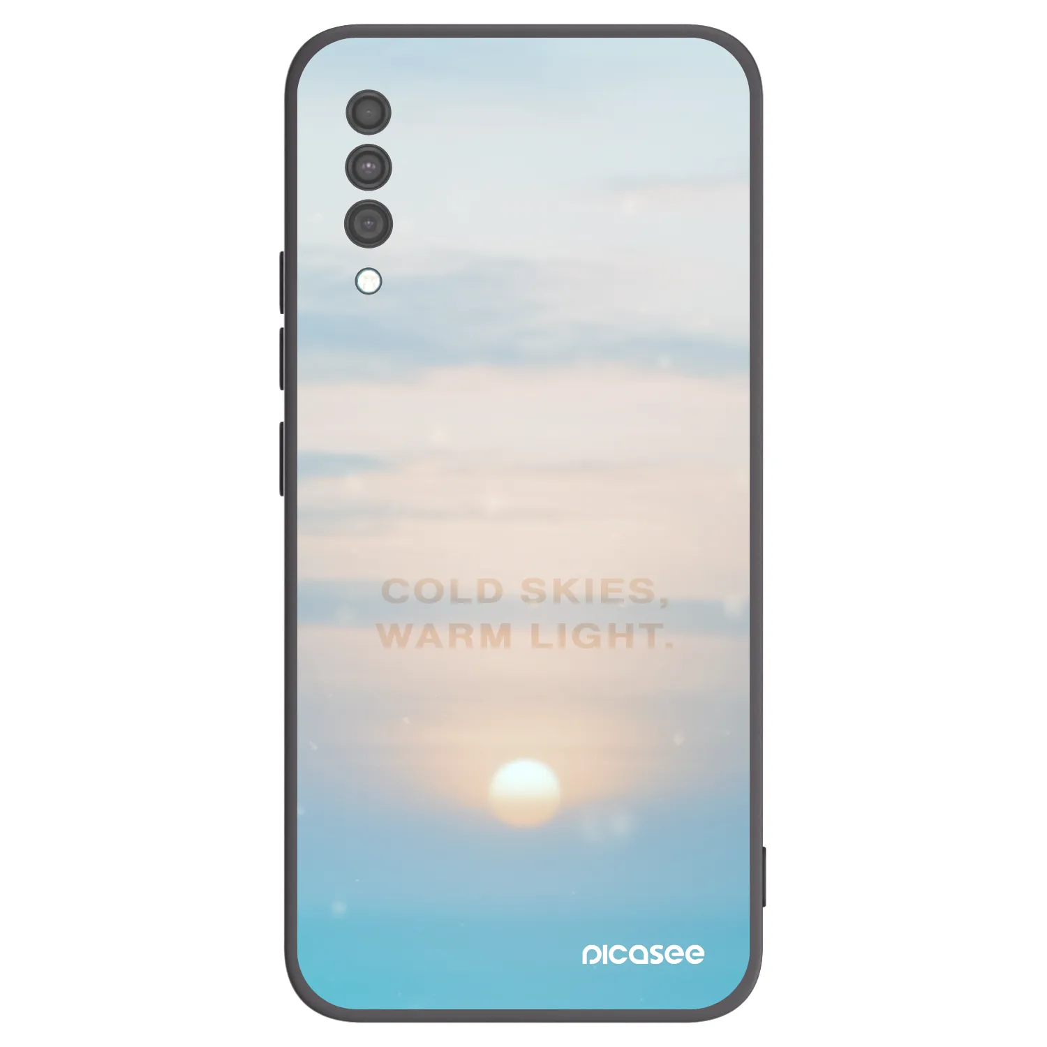 Picasee silikonowe czarne etui na Samsung Galaxy A30s A307F - COLD SKIES