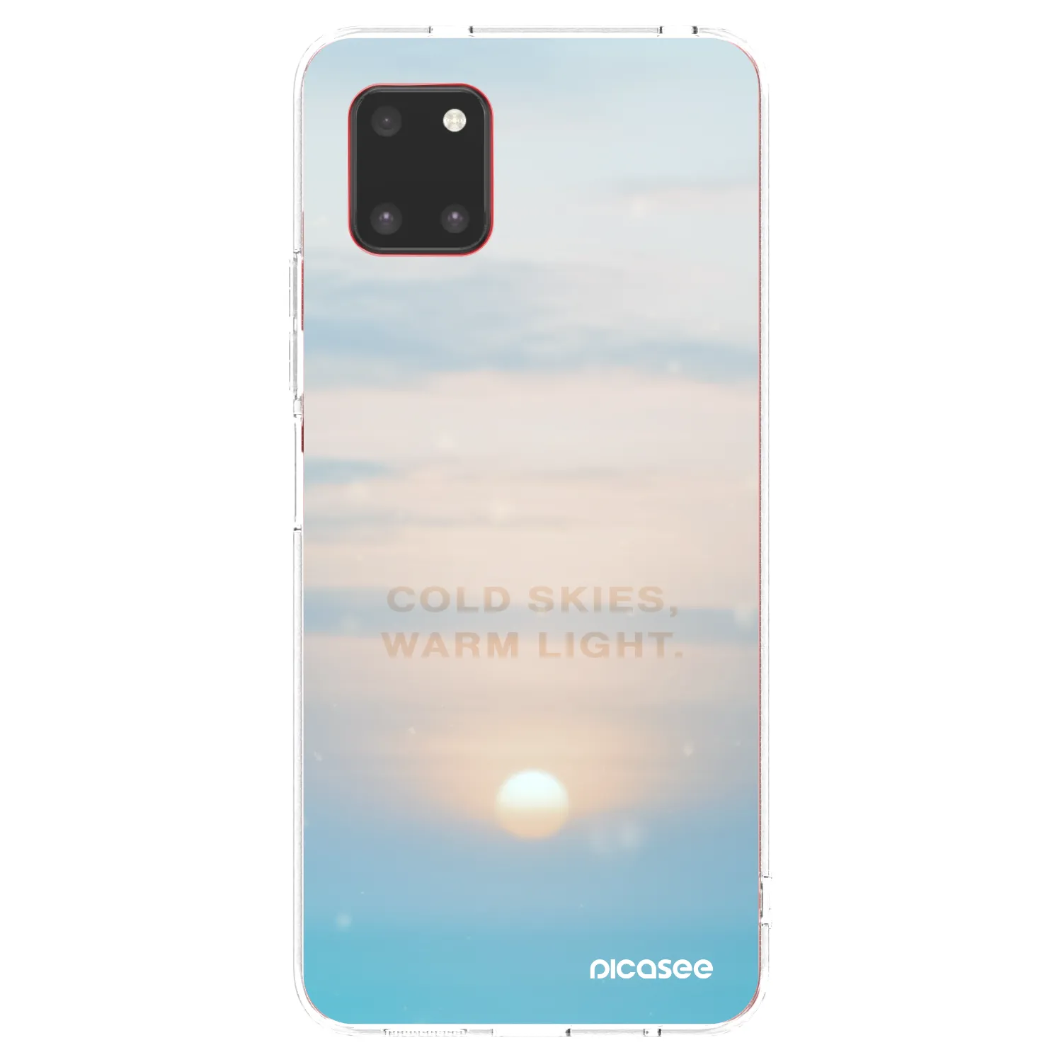 Picasee silikonowe przeźroczyste etui na Samsung Galaxy Note 10 Lite N770F - COLD SKIES