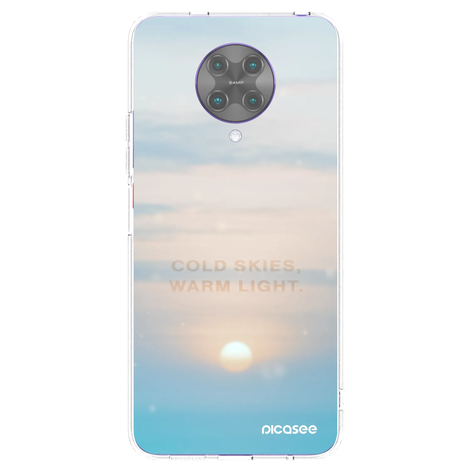 Picasee silikonowe przeźroczyste etui na Xiaomi Poco F2 Pro - COLD SKIES