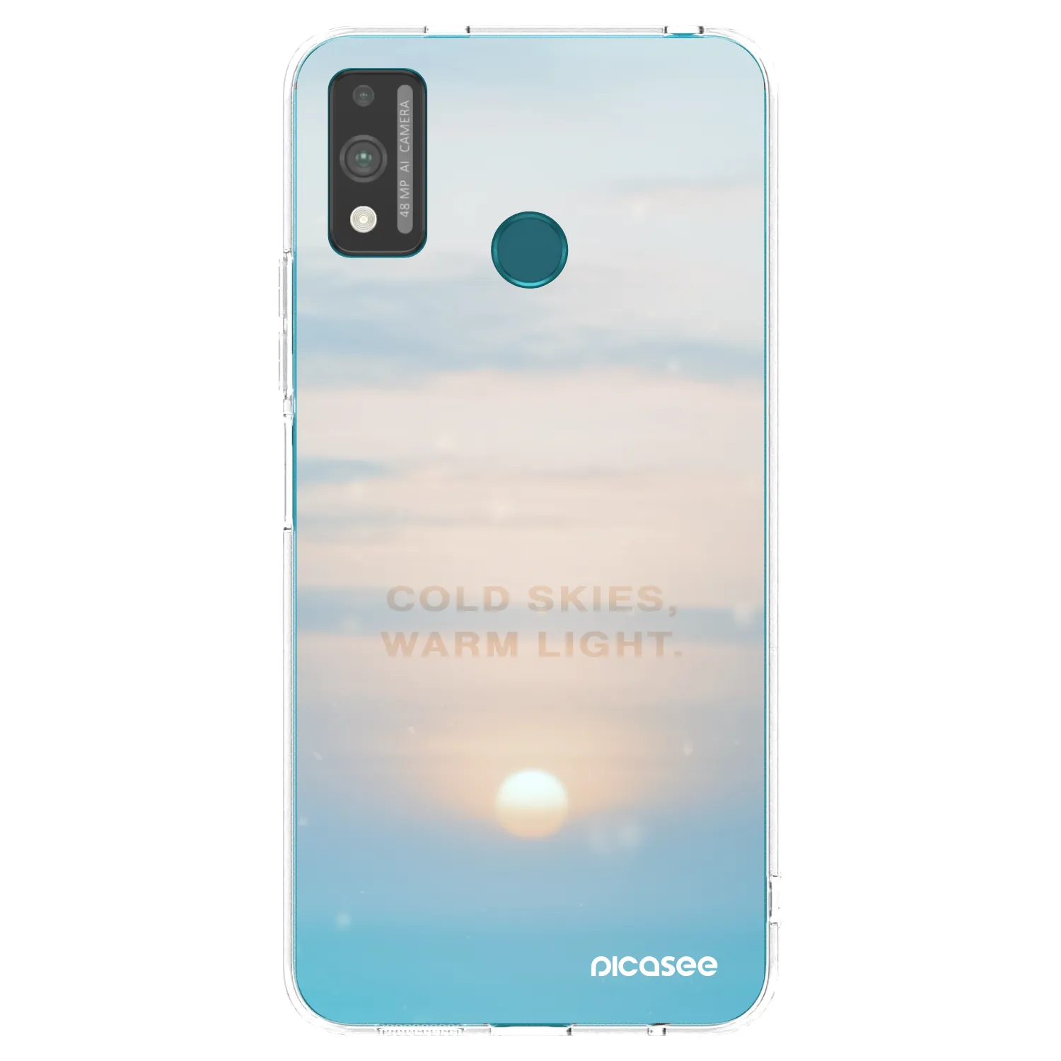 Picasee silikonowe przeźroczyste etui na Honor 9X Lite - COLD SKIES