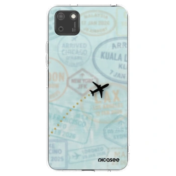Picasee silikonowe przeźroczyste etui na Huawei Y5P - FLIGHT PATH