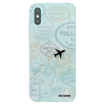 Picasee silikonowe przeźroczyste etui na Xiaomi Redmi 9A - FLIGHT PATH