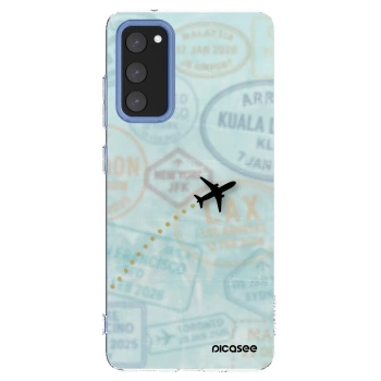 Picasee silikonowe przeźroczyste etui na Samsung Galaxy S20 FE - FLIGHT PATH