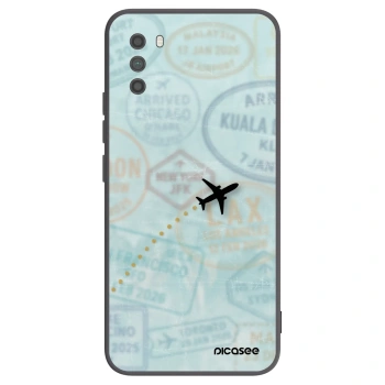 Picasee silikonowe czarne etui na Xiaomi Poco M3 - FLIGHT PATH