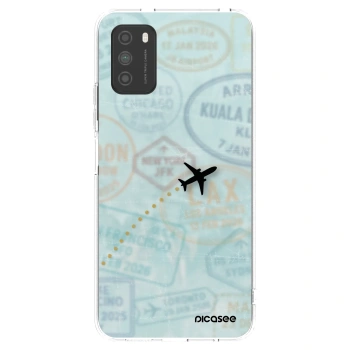 Picasee silikonowe przeźroczyste etui na Xiaomi Poco M3 - FLIGHT PATH