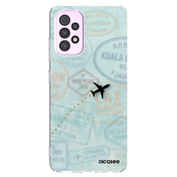 Picasee silikonowe przeźroczyste etui na Samsung Galaxy A32 5G A326B - FLIGHT PATH