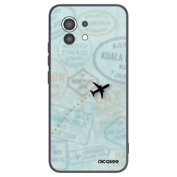Picasee silikonowe czarne etui na Xiaomi Mi 11 - FLIGHT PATH