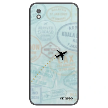 Picasee silikonowe czarne etui na Xiaomi Redmi 9AT - FLIGHT PATH