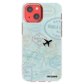 Picasee silikonowe przeźroczyste etui na Apple iPhone 13 mini - FLIGHT PATH
