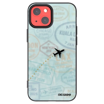 Picasee silikonowe czarne etui na Apple iPhone 13 mini - FLIGHT PATH
