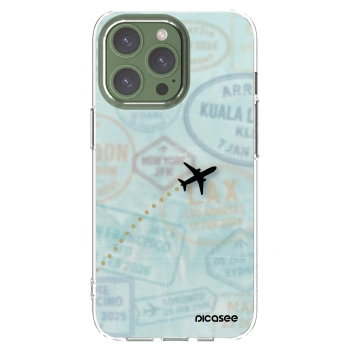Picasee silikonowe przeźroczyste etui na Apple iPhone 13 Pro - FLIGHT PATH