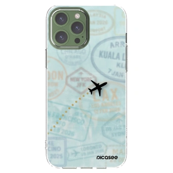 Picasee silikonowe przeźroczyste etui na Apple iPhone 13 Pro Max - FLIGHT PATH