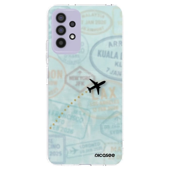 Picasee silikonowe przeźroczyste etui na Samsung Galaxy A32 4G SM-A325F - FLIGHT PATH