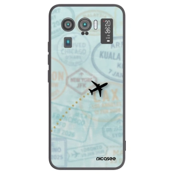 Picasee silikonowe czarne etui na Xiaomi Mi 11 Ultra - FLIGHT PATH