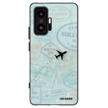 Picasee silikonowe czarne etui na Xiaomi 11T Pro - FLIGHT PATH