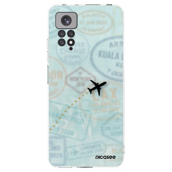 Picasee silikonowe przeźroczyste etui na Xiaomi Redmi Note 11S 4G - FLIGHT PATH