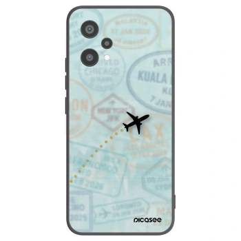 Picasee silikonowe czarne etui na Realme 9 Pro 5G - FLIGHT PATH