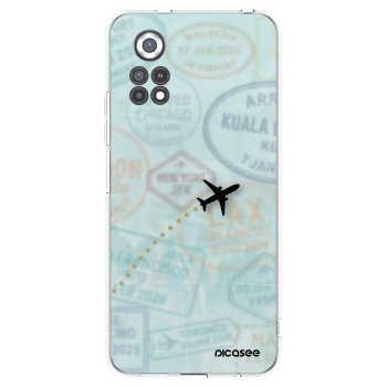 Picasee silikonowe przeźroczyste etui na Xiaomi Poco X4 Pro 5G - FLIGHT PATH