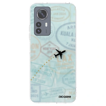 Picasee silikonowe przeźroczyste etui na Xiaomi 12 Pro - FLIGHT PATH