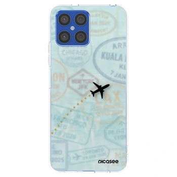 Picasee silikonowe przeźroczyste etui na Honor X8 4G - FLIGHT PATH