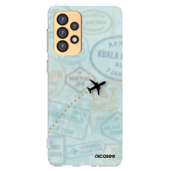 Picasee silikonowe przeźroczyste etui na Samsung Galaxy A33 5G A336 - FLIGHT PATH